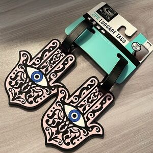 Luggage tag hamsa hand and evil eye NWT ❤️